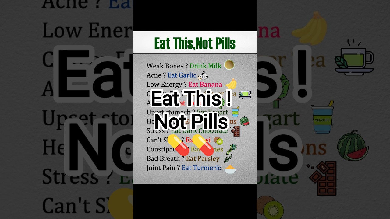 "Eat This, Not Pills | Natural Remedies for Common Health Problems" | 
