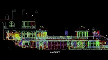 As-Built Drawing From Laser Scanned Point Cloud Of Malibu Compound