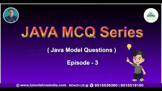 Famous Java MCQ Series - 3 Profile