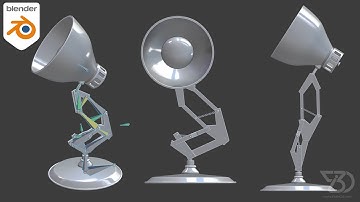 Luxo Jr pixar lamp rig (tutorial preview) blender 2.9
