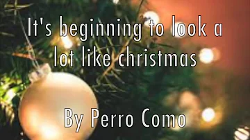 its beginning to look a lot like Christmas lyric video