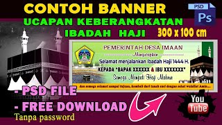CONTOH BANNER SPANDUK UCAPAN IBADAH HAJI #bibalby #bannerhaji