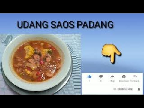 RESEP MEMBUAT UDANG SAOS PADANG - YouTube