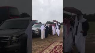 ترحيب رجل الأعمال : || محمد بن ثابت بن خازم || بنائب أمير منطقة عسير أثناء وصوله وتشريفه لمقر الحفل