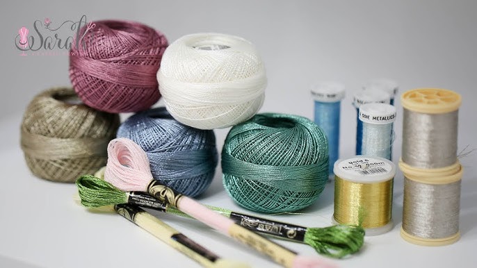 Metallic threads used in embroidery (12 different types) - SewGuide