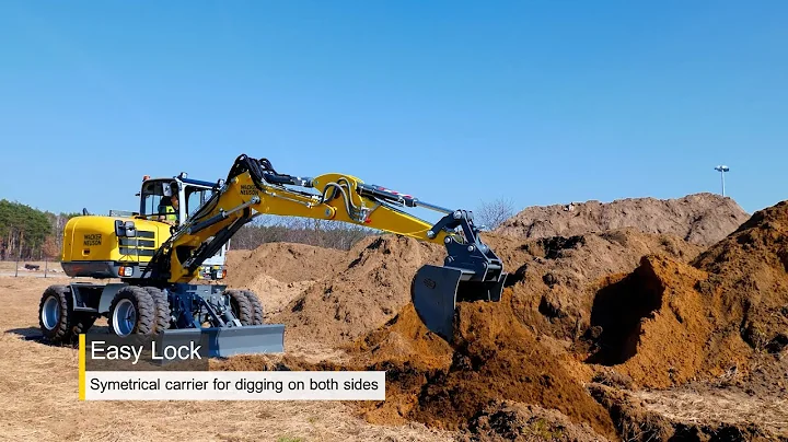 Productivity on 4 wheels: the mobile excavator EW100