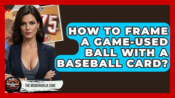 How To Frame A Game-used Ball With A Baseball Card? - The Memorabilia Zone