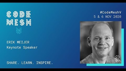 Inside Every Calculus Is A Little Algebra Waiting To Get Out | Erik Meijer | Code Mesh V 20