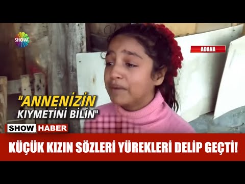 Küçük kızın sözleri yürekleri delip geçti!