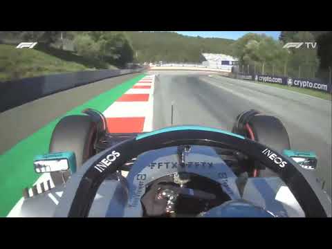 F1 Austria 2022 | George Russell crashes in Q3 [Onboard Cam]