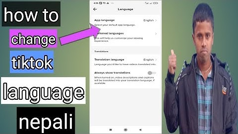 how to change tiktok language | in Nepali tiktokma kasari bhasa change garne? tiktok language