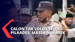 Ricuh! Tak Terima Calon Kepala Desa Pilihannya Tidak Lolos Pilkades, Massa Rusak Fasilitas Desa