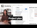 Create a project plan