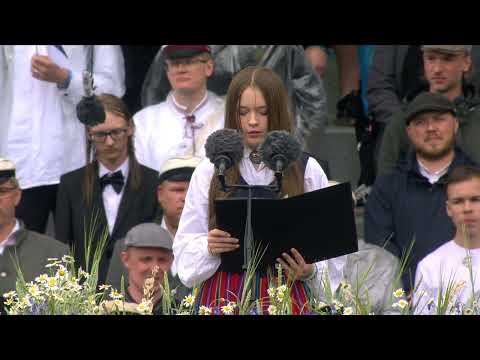 Brenda Regina Reinaru kõne / XIII noorte laulupidu „Püha on maa“