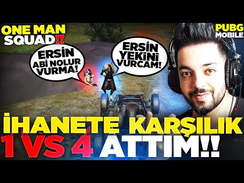 İHANETE KARŞILIK 1 VS 4 !!! Pubg Mobile