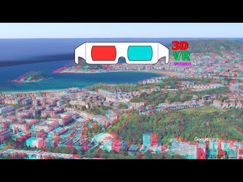 Spain, San Sebastián ANAGLYPH, RED/CYAN, 3D RED/CYAN 3D, 3D ANAGLYPH ...