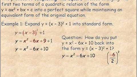 Maxima and Minima Part 1