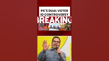 Prashant Kishor In Voter ID Controversy | EC Flags His Name In Two Electoral Rolls #biharelections