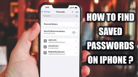 How To Find Saved Passwords On iPhone