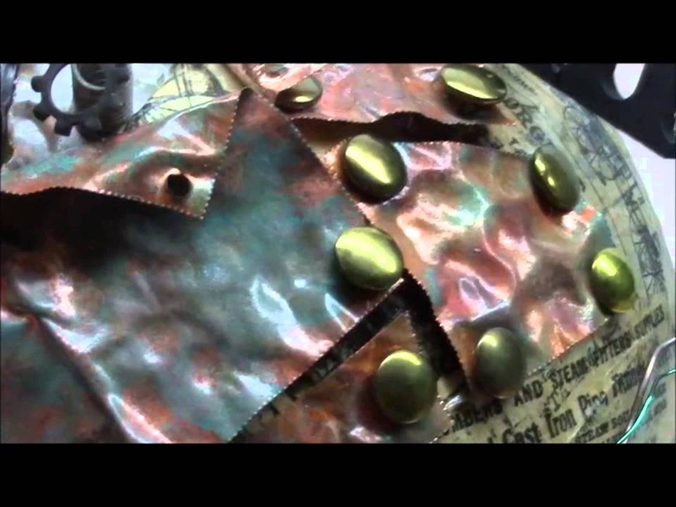 Steampunk Styrofoam head - YouTube