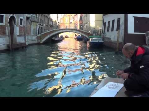 Atto Poetico Venezia Acrylic Contemporary Art Painting Poetic Act Venice