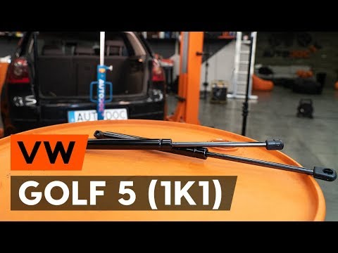 Wie VW GOLF 5 (1K1) Heckklappendämpfer wechseln [AUTODOC TUTORIAL] 