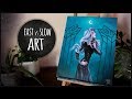 Fast vs Slow Art + Oil Painting • Haunting Night