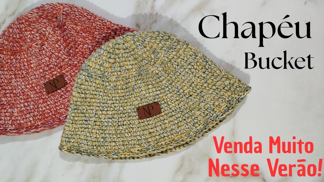 Chapéu - Bucket hat Crochê - Fácil e Rápido - Pontos Básicos do Crochê!