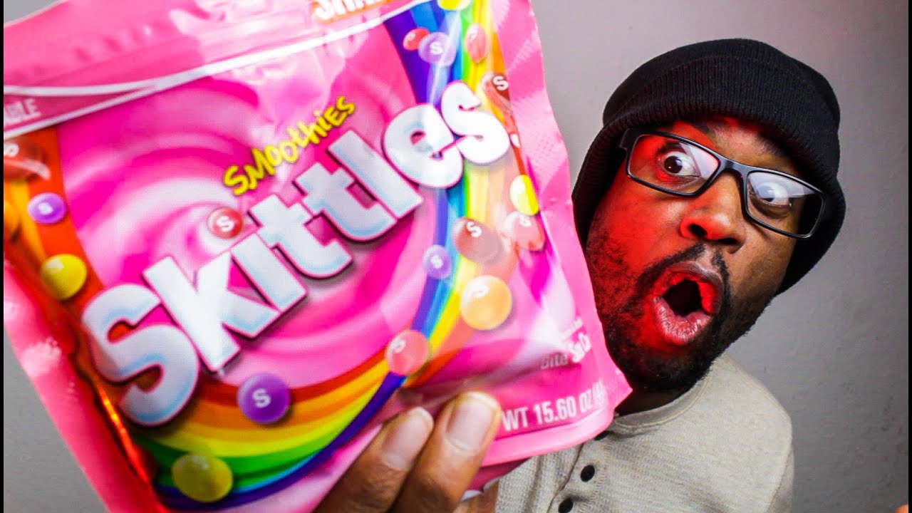 ASMR EATING SKITTLES CANDY PART 12 ( Smoothie flavor ) | ASMR TY - YouTube