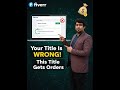 Fiverr Gig Title Formula Rank Faster & Get More Orders!