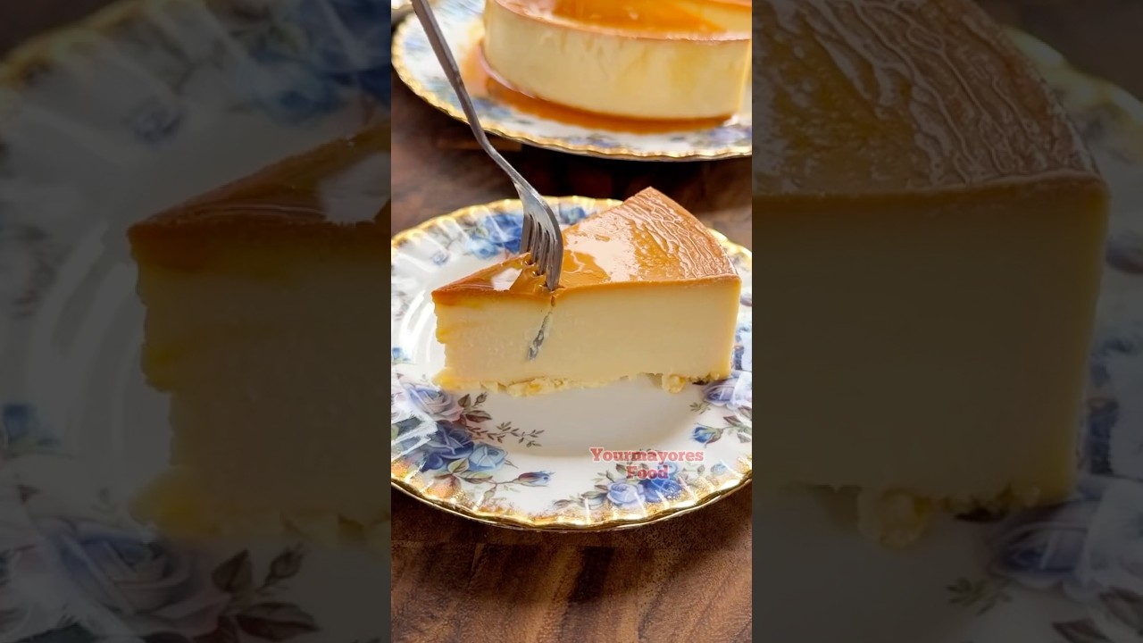 Leche Flan with Cream Cheese #lecheflan #flan #shorts #easyrecipe #crèmecaramel