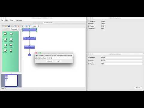 Stage 1 of the JSON intercept demo