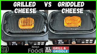 GRILLED AND GRIDDLED CHEESE SANDWICHES ON THE NINJA FOODI PRO XL GRILL AND GRIDDLE!