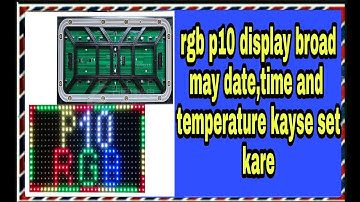 P10 pe date time aur temperature kaise set Karen