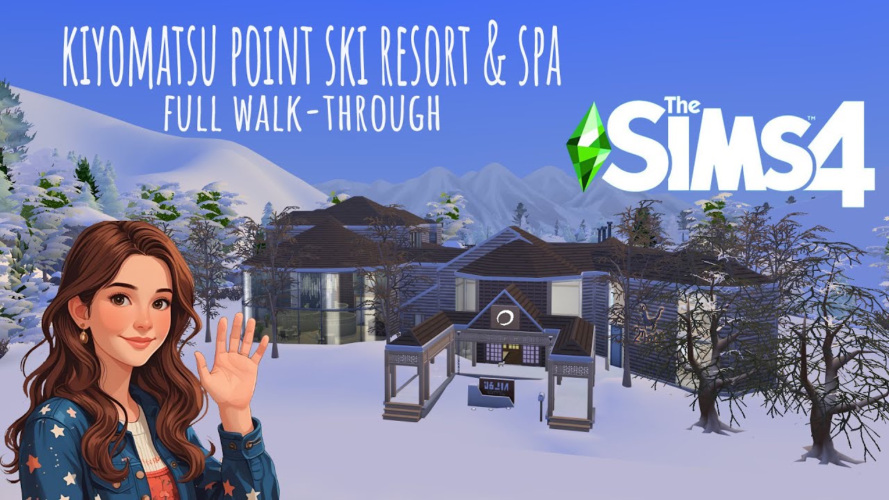 Kiyomatsu Point Ski Resort & Spa - FULL WALK-THROUGH - SIMS 4 BUILD