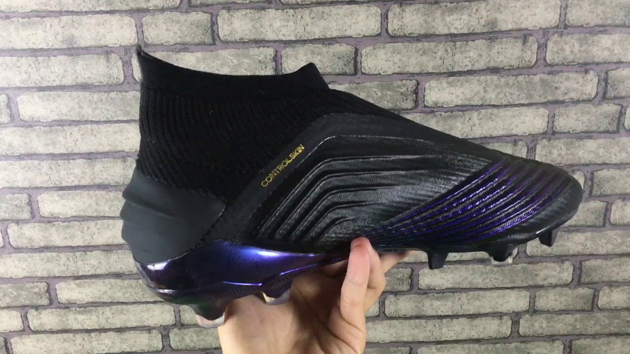 Adidas 19+ FG Dark Script Soccer Shoes - YouTube