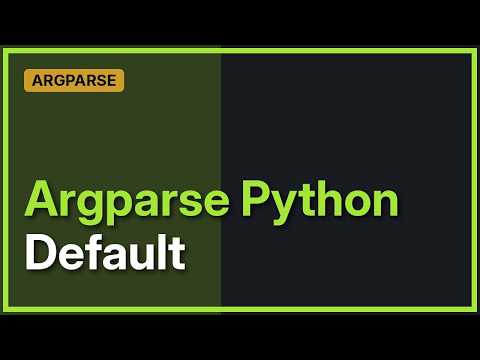argparse: Default value for nargs='\*'? (3 Solutions!!)