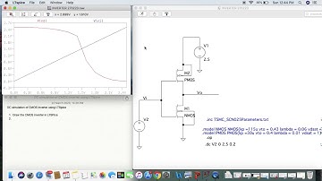CMOS Inverter : Tutorial on DC characterization using LTSpice