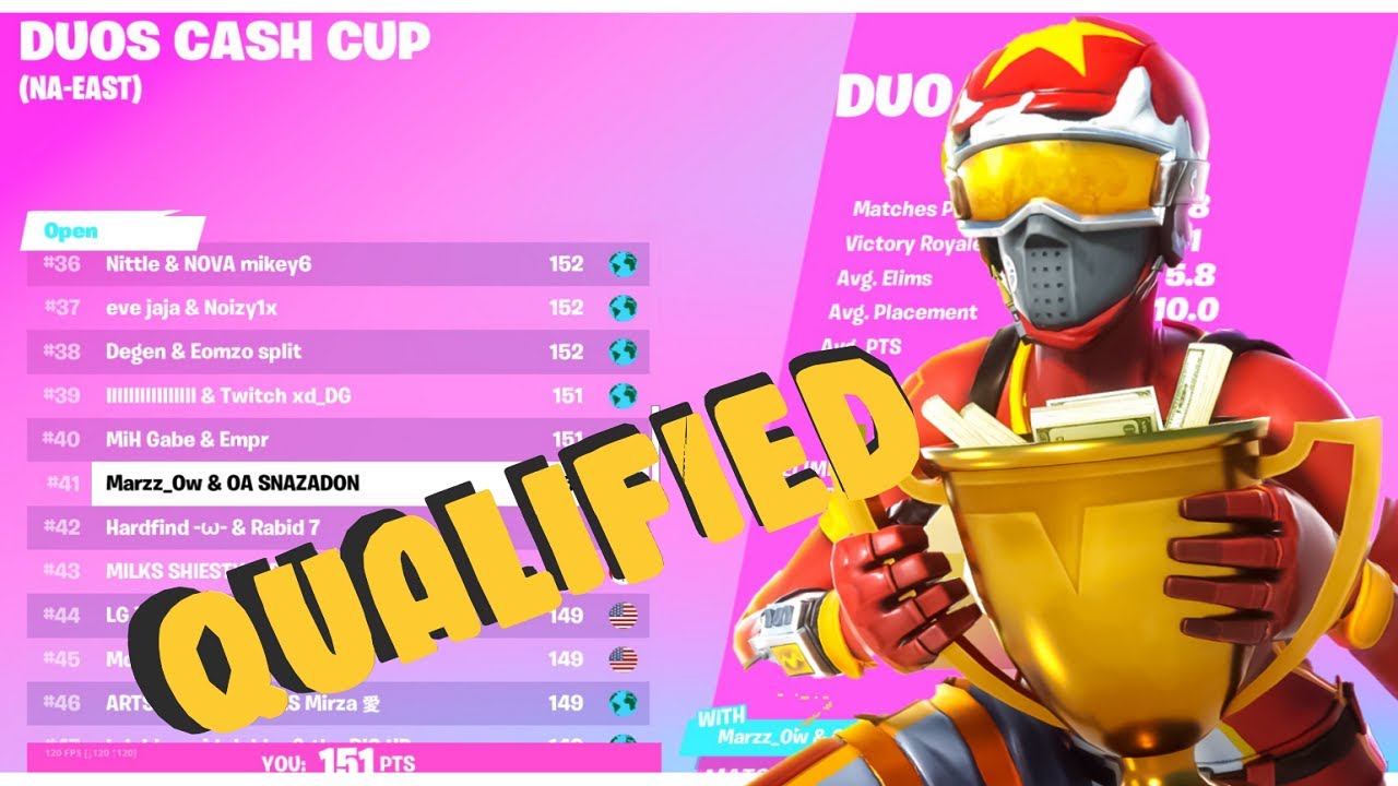 How we QUALIFIED for the Duo Cash Cup Finals - YouTube