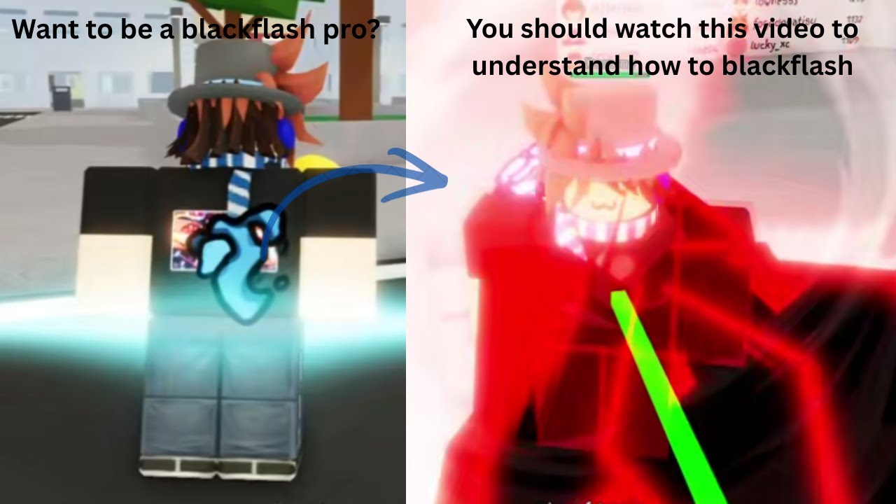 How to black flash in Roblox  jjs