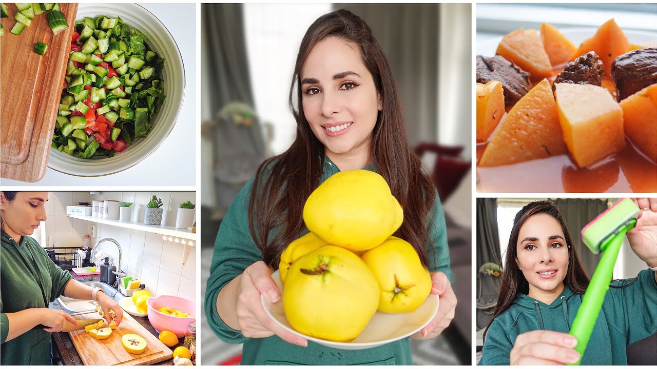 عزمت اهل زوجي على غدا حلبي على الاصول😍| طبخ🥗، تنظيف🧼(سفرجليه,فرابيه)