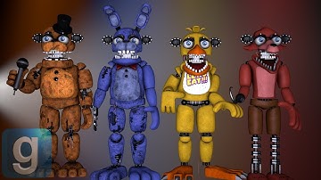 Gmod FNAF | Rebuilding The Withered Animatronics With Spare Parts [Part 2]