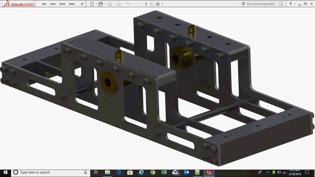 Solidworks Monitor USS Monitor E120 Parte 2 con Solidworks - YouTube