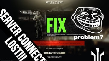 Escape from Tarkov Server Connection Lost Fix