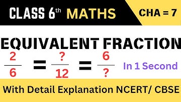 How to find Equivalent fraction l Equivalent fraction Class 6 maths
