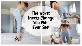 The Worst Sheets Change You Will Ever See Asmr Housewife Fail