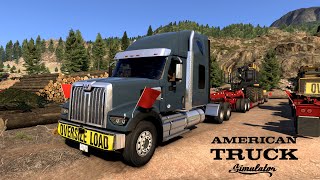 American Truck Simulator|Western Star Truck | Forwarder British Columbia to Calfornia Ats 1.50