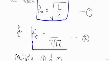Network Theory Unit 6(Lecture 3) Constant K LPF & HPF