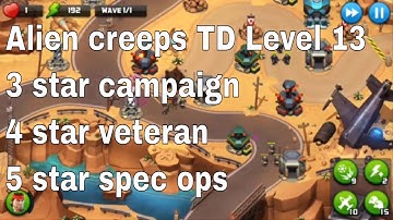 Alien Creeps TD Level 13 Without Any Extra Hero