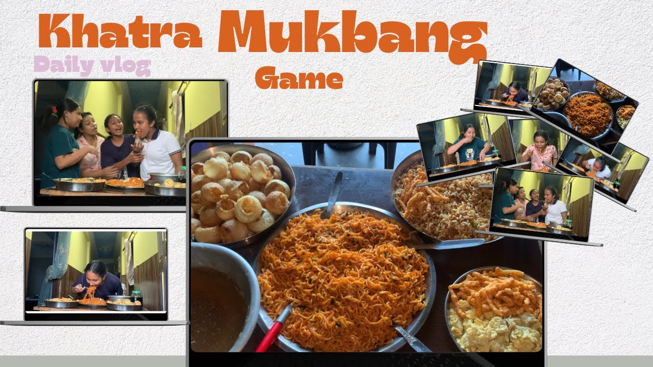 MUKBANG WITH SISTERS RUNNING FOOD CHALLENGE